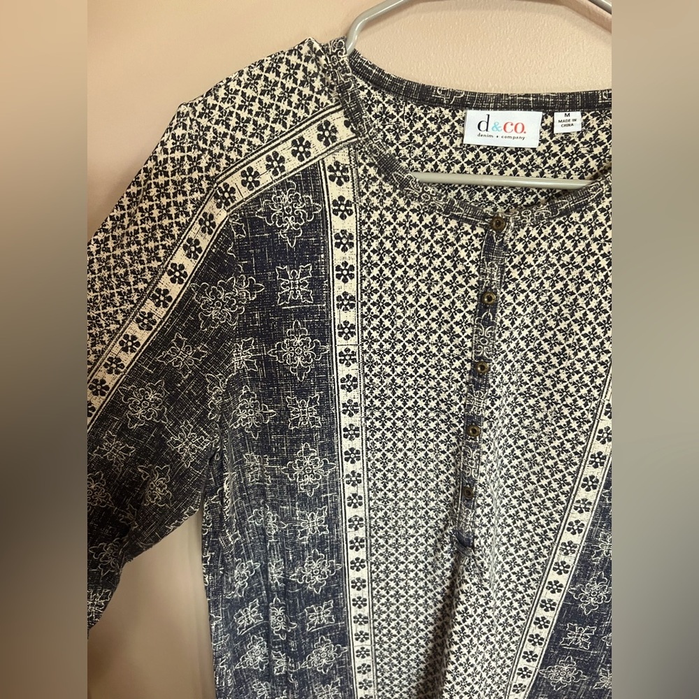 long sleeve pattern shirt